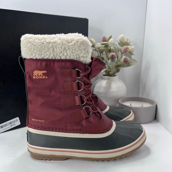 Sorel Winter Carnival Waterproof Boot Spice/Gum 10 Women 7.5 NWB Felt Liner - Picture 3 of 10